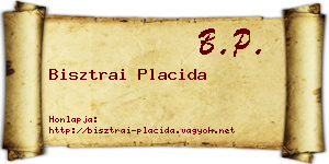 Bisztrai Placida névjegykártya